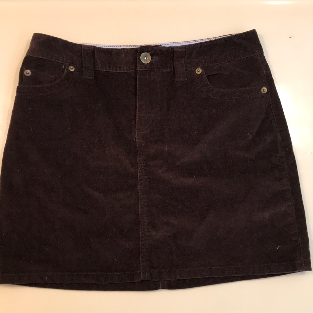 Brown corduroy Vineyard Vines skirt